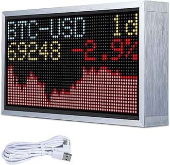 AYWHP ecran LED Bitcoin pour affichage crypto sur Amazon.fr