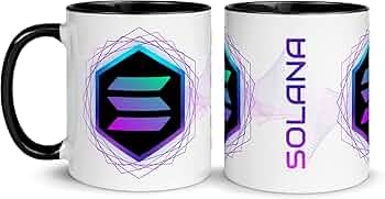 Mug Solana Bitcoin 330 ml noir sur Amazon.fr