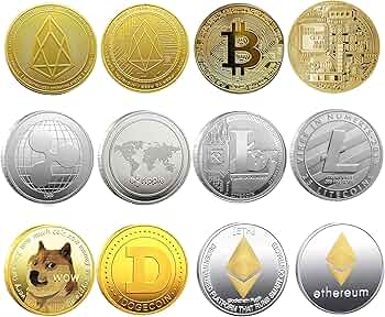 Krisler ensemble cadeau de crypto monnaies physiques (pack de 6) sur Amazon.fr