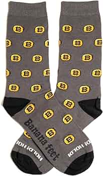 Chaussettes Bitcoin Banana Feet sur Amazon.fr