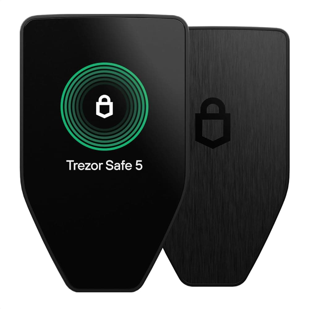 Trezor Safe 5 - Portefeuille Materiel Crypto avec Ecran Tactile (Black Graphite) sur Amazon.fr