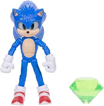 Sonic 3 Le Film - Figurine articulee Sonic avec emeraude sur Amazon.fr