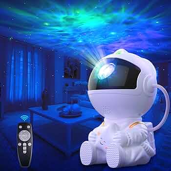 Projecteur astronaute 8 modes nebuleuse avec telecommande 360° sur Amazon.fr